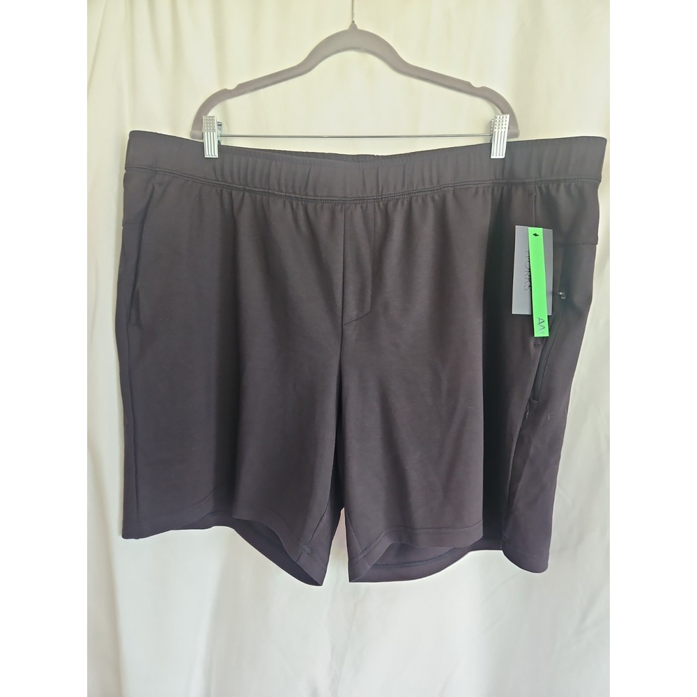 Athletic Works Shorts Mens 3XL Black NWT Ponte Knit Active Athletic AW24089B